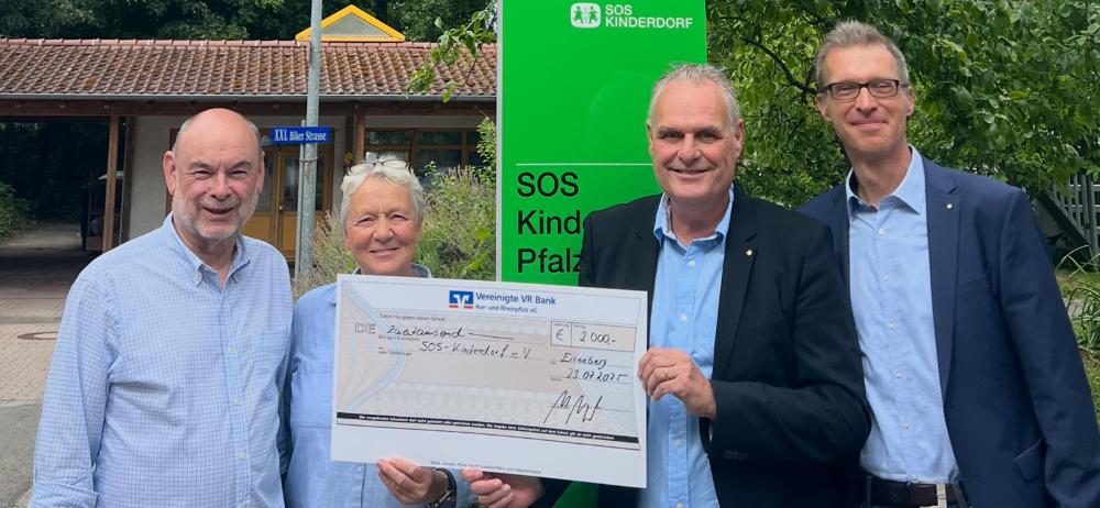 Spendenübergabe vom 23. Juli 2025